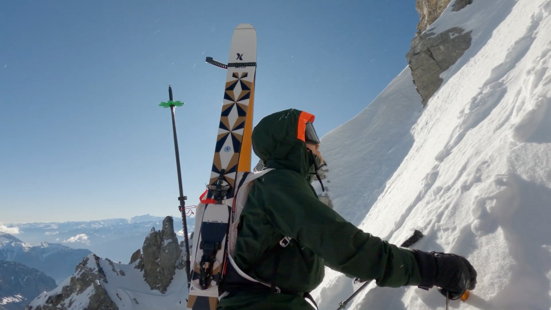 Paul de Groot utforskar rännor i Schweiz